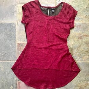 maroon blouse // rue21